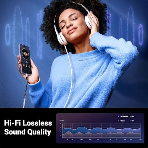 UGREEN Headphone Adapter for iPhone Lightning to 3.5mm Adapter Apple MFi Certified Lightning Aux Audio Jack Dongle Compatible with iPhone 14 Pro Max/14 Plus/13 12 11 Pro Max/SE/XS, Grey thumbnail 3