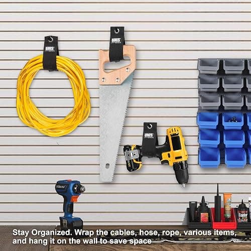 8 Pack Heavy Duty Large 13-inch Extension Cord Storage Extendable Cable Ties Strap Loop Hanger Organizer for Cable, Hose, Power Cord, and Rope thumbnail 4