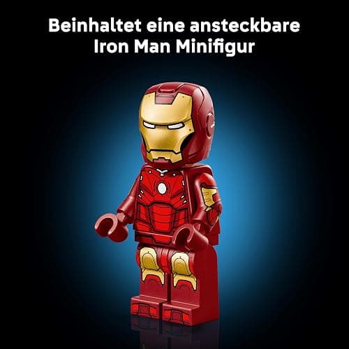 LEGO | Marvel Iron Man Mark 3 Sammleredition - Avengers Bauset für Erwachsene - Modellbau mit Minifigur, Ständer und Namensschild - Kreatives Geschenk für Männer, Frauen und Allen Fans - 76344 thumbnail 6