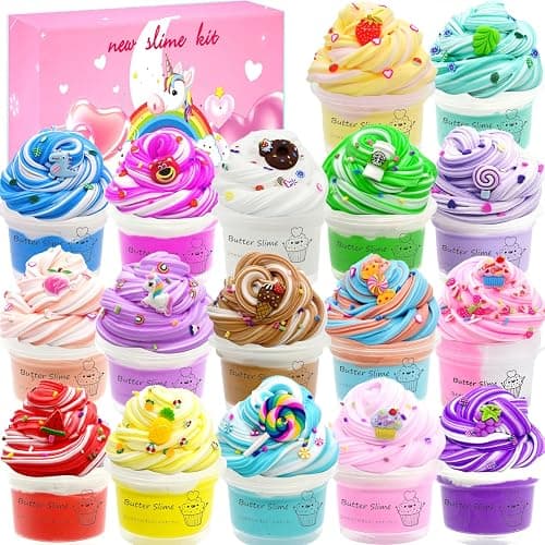 Butter Slime Party Favors,Super Soft & Non-Sticky,Educational Stress Relief Toy,Birthday Gifts for Girl and Boys. - Image 1