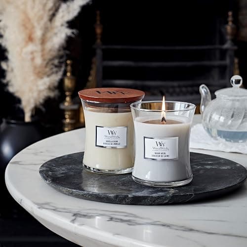 WoodWick Scented Candle with Crackling Wick | Vanilla Mini Hourglass Candle | Up to 20 Hours of Battery Life | Perfect Gifts For Women thumbnail 2