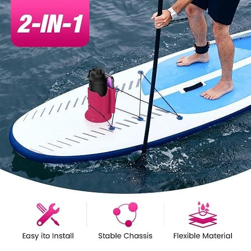 Eudaemiles Kayak Cup Holder, Cup Paddle Board, Paddle Board Accessories Surfboards, Canoes and Kayak Accessories for Types of Cup Bottle Drink thumbnail 2