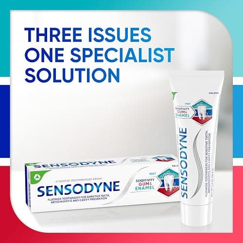 Sensodyne Toothpaste Sensitivity Gum and Enamel, Triple Protection, Refreshing Fluoride Toothpaste, Mint Flavor - 3.4 Ounces x 3 thumbnail 8