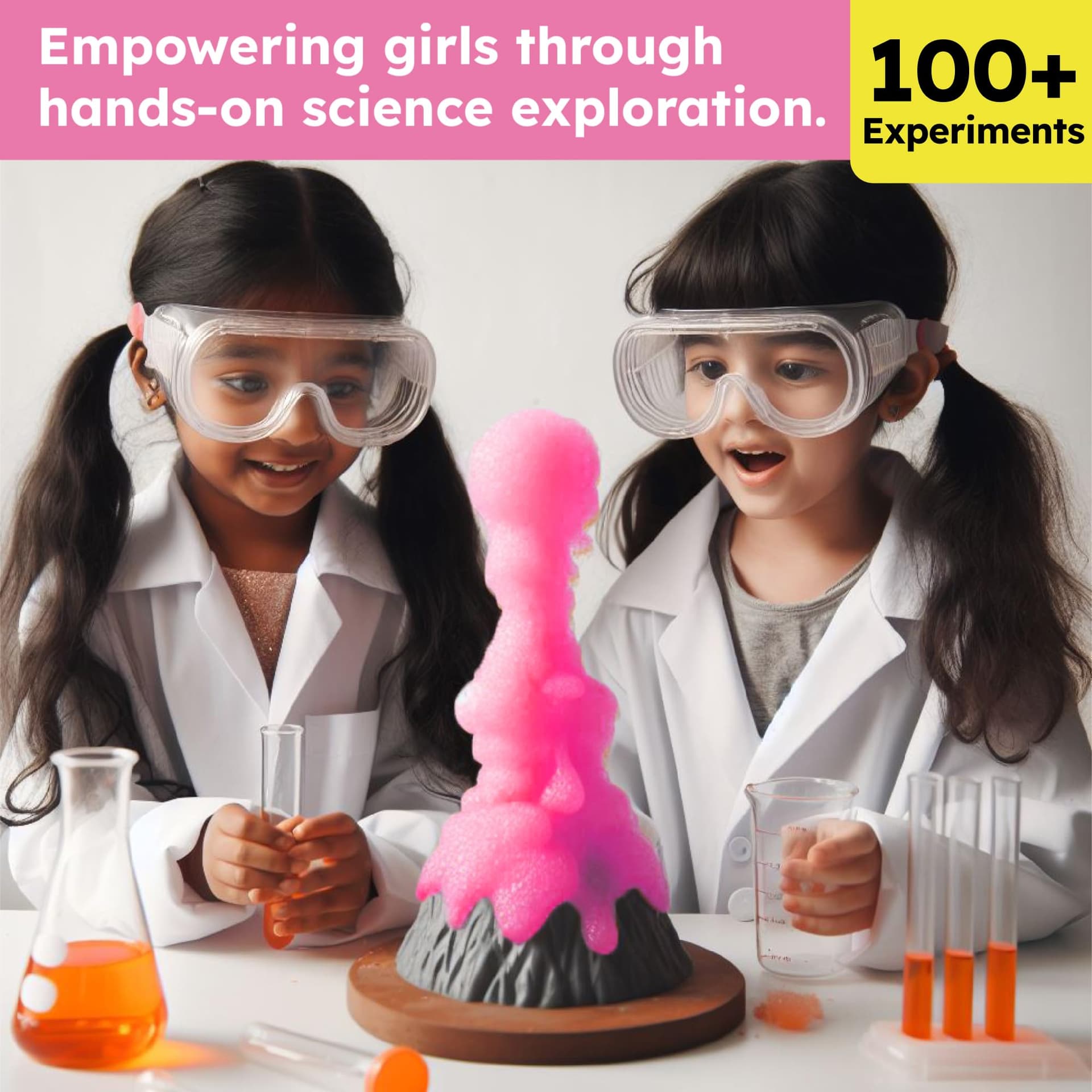 Butterfly EduFields 100+ Science Kit | Gift For Girls Age 6-7 | Birthday Gift for 5 6 7 8 year old girl | Girls Science Experiment Kit | toys for 6 year old | Fun STEM Learning and Educational Toys thumbnail 4