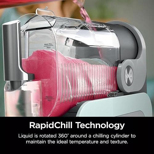 Ninja SLUSHi with RapidChill Technology, 96 oz. Frozen Drink & Slushie Machine, 5 Programs, Slush, Spiked Slush, Frappe, Milkshake, Frozen Juice, FS305CO + Two 16-oz Insulated Bubble Cups (Renewed) thumbnail 6