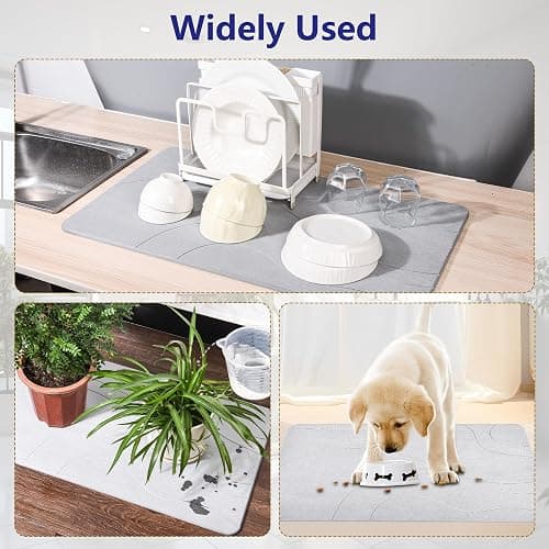 Drvykkn Fast Drying Stone Bath Mats for Bathroom, Non-Slip Diatomaceous Earth Bath Mat, Super Absorbent Bath Mat Stone thumbnail 4