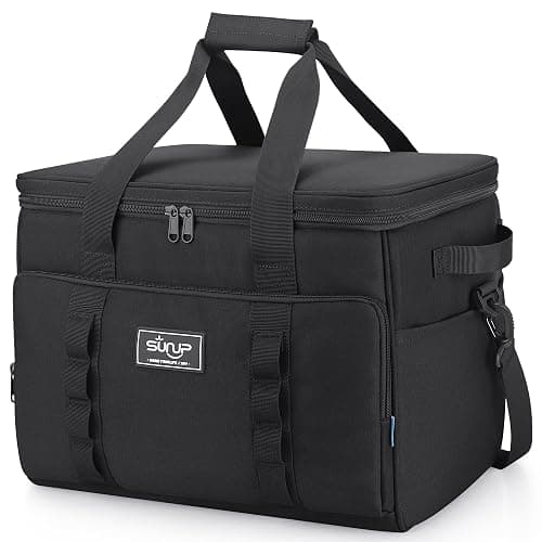 SUNUP 48 Cans Soft Sided Insulated Cooler Bag, Collapsible Large Lightweight Ice Chest, Portable Leak-Proof Cooler for Travel, Camping, Beach, Grocery - Image 1