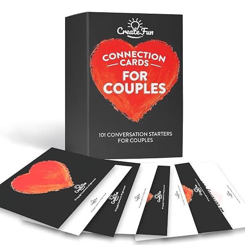 CreateFun Couple Connection Cards – 101 Engaging & Thought-Provoking Conversation Starter Cards to Create Meaningful Connections with Your Loved One - Image 1