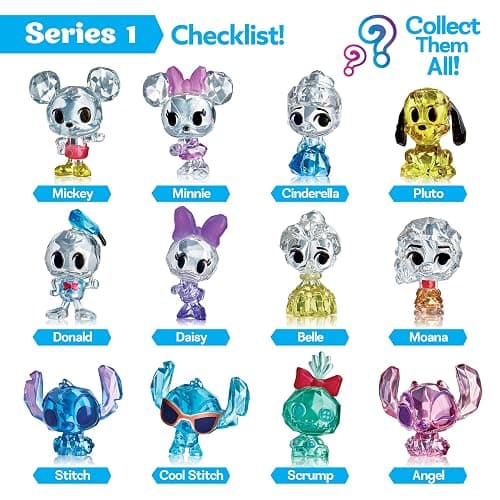 Cra-Z-Art Disney Crystal Surprise Series 1, Mini Collectible Crystal Figures with Activity Compound, Collectible Blind Bag Inspired Figures, Kids Toys for Ages 3 and Up thumbnail 7