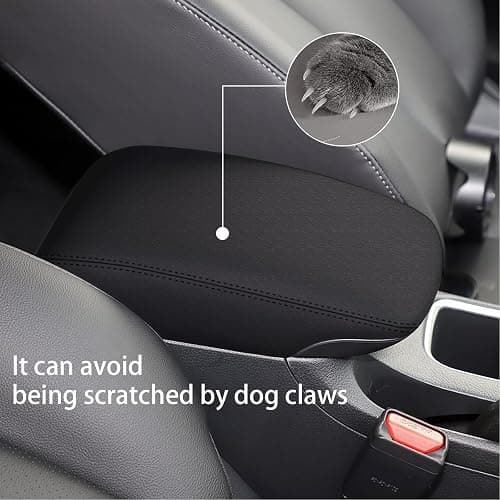 faccaibbg Armrest Cover for Nissan Sentra 2013-2019 Well-Make Durable Middle Console Cover Armrest Box Protective Cover for 2013 2014 2015 2016 2017 2018 2019 Nissan Sentra Accessories(Black). thumbnail 4