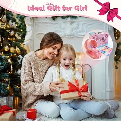 ETUDAW Bead Spinner, Rechargeable Electric Clay Bead Spinner Kit for Bracelet Making, Beginner Clay Beads Kit with Dual Needles and Adjustable Speed, Gift for Holidays, Birthdays (Pink) thumbnail 4
