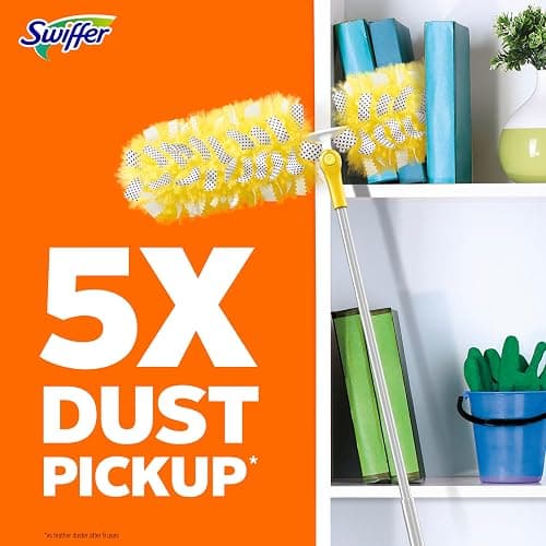 Swiffer Duster Kit with 6 ft Super Extendable Handle, Heavy Duty Starter Kit with 8 Refills thumbnail 3