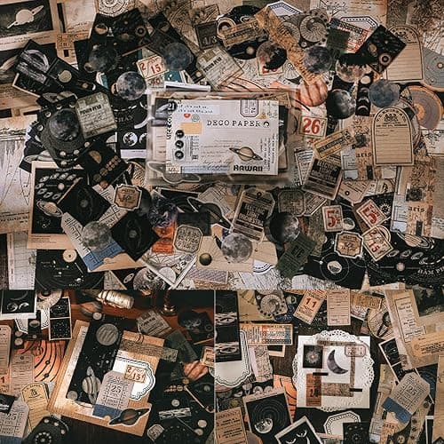 Esweny 200PCS Vintage Scrapbooking Supplies Kit for Journaling, Scrapbook Sticker Paper Pack for Junk Journal Planners Aesthetic Cottagecore Room Decor Wall Art Collage Album thumbnail 8