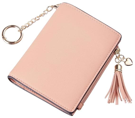 Gostwo Small Wallets for Women, Stylish Womens Wallet with ID Window, Zippered Coin Pocket and Tassel. Cute RFID Wallet for Women, ideal for Teen Girls, Commuters, and Women for Daily Use thumbnail 9