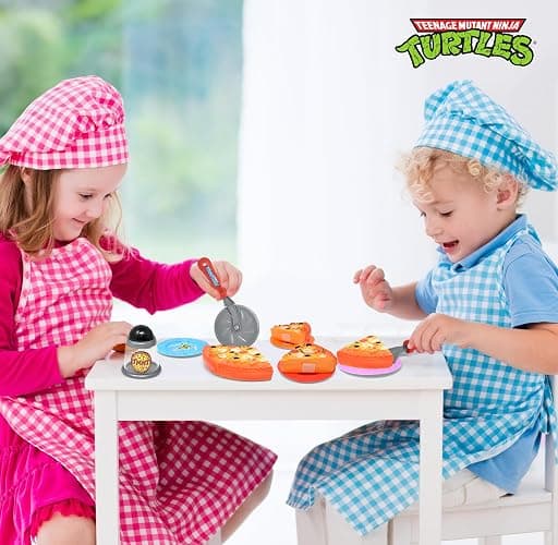 Pizza Party Play Food Toy Set for Kids Slice & Serve Plastic Pizza Pretend Box Pie Cutter Fake Condiments Play Foods & Bookmark for Children Toddlers thumbnail 6
