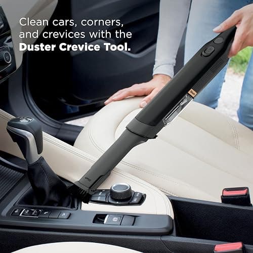 Shark WANDVAC Cordless Hand Vac, Lightweight, Versatile and Portable at 1.4 lbs., Powerful Suction for Pet Hair, Charging Dock, One-Touch Empty for Car & Home, Duster Crevice Tool, Black, WV201BK thumbnail 5