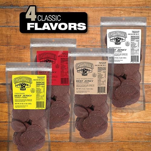 Old Trapper Double Eagle Beef Jerky, Old-Fashioned Flavor, 21 Ounce Package, Delicious Jerky Snacks, 10 Grams of Protein and 80 Calories per Serving (Pack of One) thumbnail 4