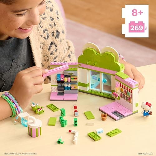 BLDR Hello Kitty and Friends Keroppi Mart Building Set with Hello Kitty and Keroppi Minifigures - Gift for Kids, Girls, Sanrio, and Kawaii Fans Ages 8+, 0103 thumbnail 7