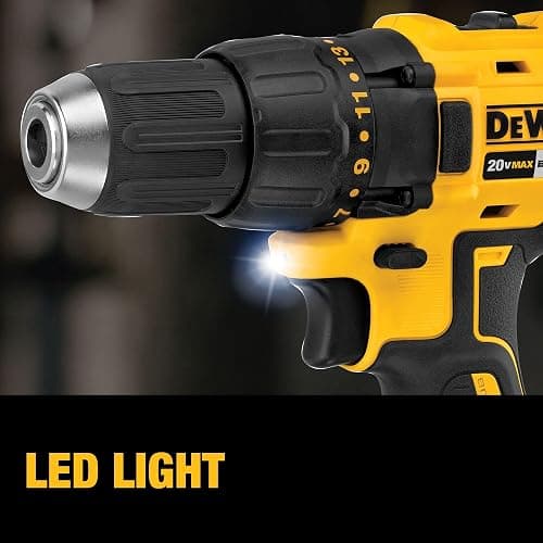 DEWALT 20V MAX Cordless Drill and Impact Driver, Power Drill Brushless 2-Tool Power Tool Combo Kit, Includes 2 Batteries, Charger and Bag (DCK277D2) thumbnail 4