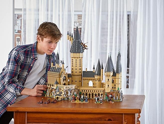 LEGO Harry Potter Hogwarts Castle 71043 Building Set - Model Kit with Minifigures, Featuring Wand, Boats, and Spider Figure, Gryffindor and Hufflepuff Accessories, Collectible for Adults and Teens - Multicolor thumbnail 2