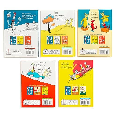 Dr. Seuss's Beginner Book Boxed Set Collection: The Cat in the Hat; One Fish Two Fish Red Fish Blue Fish; Green Eggs and Ham; Hop on Pop; Fox in Socks thumbnail 7