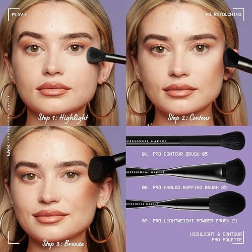 NYX PROFESSIONAL MAKEUP Highlight & Contour Pro Palette thumbnail 4