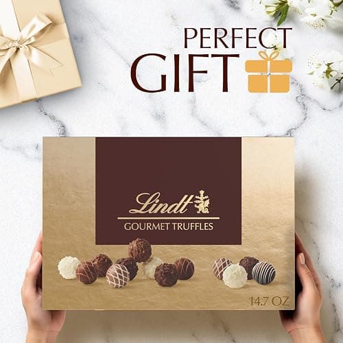 Lindt Gourmet Truffles Assorted Chocolate Candy Gift Box, 14.7 oz. thumbnail 3