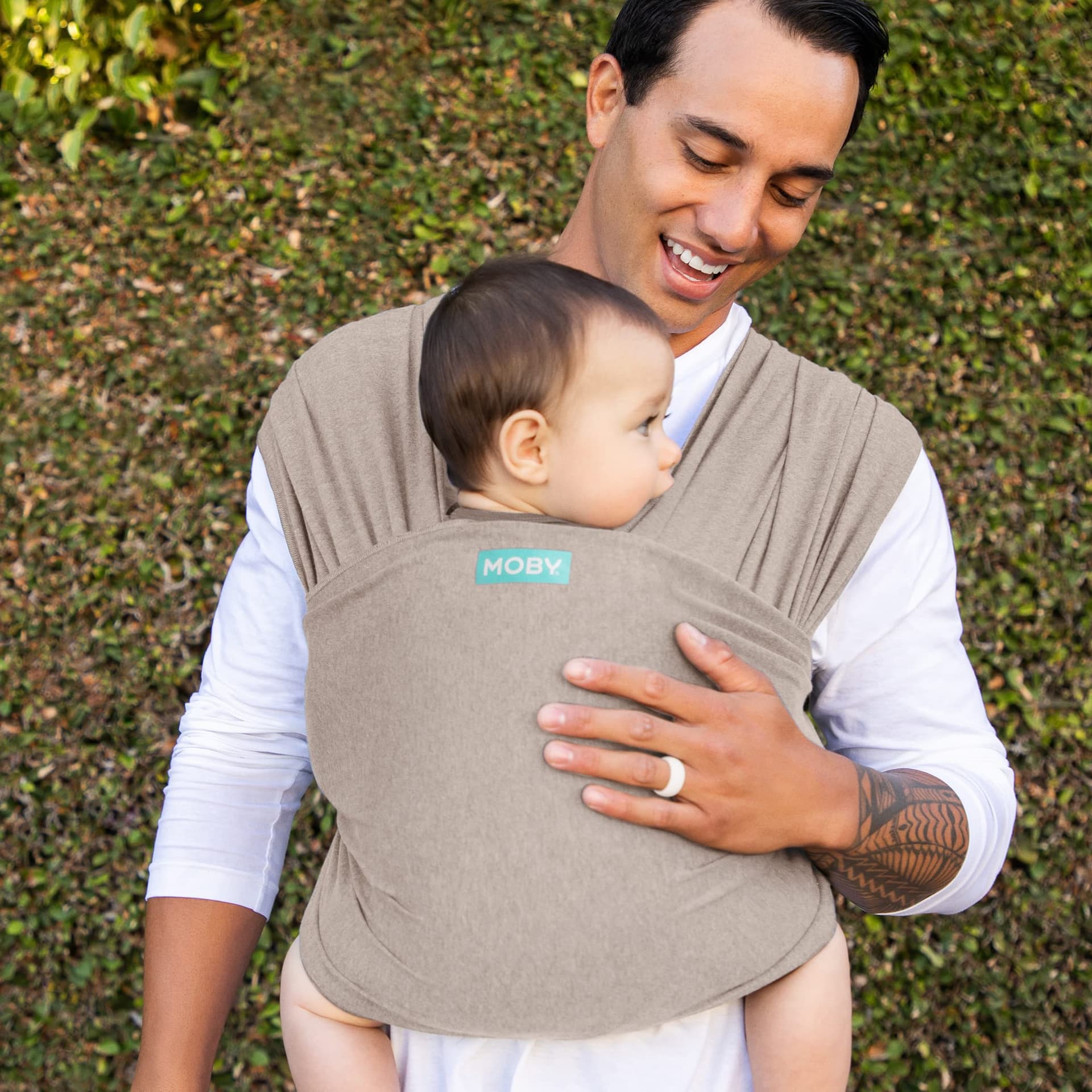 Moby Elements Wrap Carrier, Taupe - Taupe thumbnail 7
