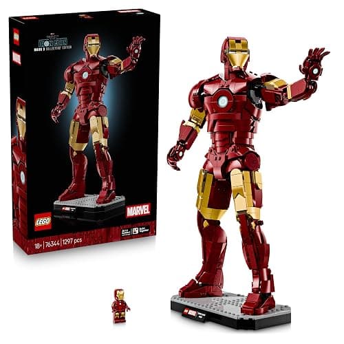 LEGO ǀ Marvel Iron Man Mark 3 Édition Collector - Figurine - Maquette Avengers pour Adulte - Décoration Intérieure - Minifigurine & Réacteur Arc - Cadeau à Collectionner pour Fans 76344 - Image 1