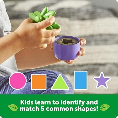 Learning Resources Shape & Color Garden, Toddler Outdoor Toys, Sensory Toys, Kids Gardening Set, Flower Building Set, Montessori, Preschool Learning Activities, Toddler Gifts thumbnail 2