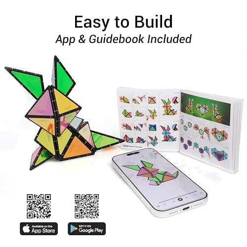 TOSY Magnet Pyramid Stone - 1 Cube Transforms into 1 Billion Shapes, 243 Rare Earth Magnets, Holographic Design, Spinner Accessory, Fidget/Puzzle/Sensory/STEAM Toy, Gift for Valentine Easter Birthday thumbnail 10