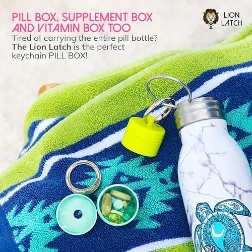 Lion Latch Travel Jewelry Box Case, Ring Holder on Shark Tank - Ring Holder for Women Girls with Keychain, Small Jewelry Organizer Boxes, Portable Ring Keeper Key Chain, Jewelry Storage Case thumbnail 6