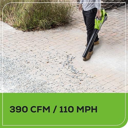 Greenworks 40V Lawn Care Combo Kit, Trimmer & Blower for Edging & Leaf Cleanup, 2.0Ah Battery & Charger (Gas-Free Yard Duo) thumbnail 9