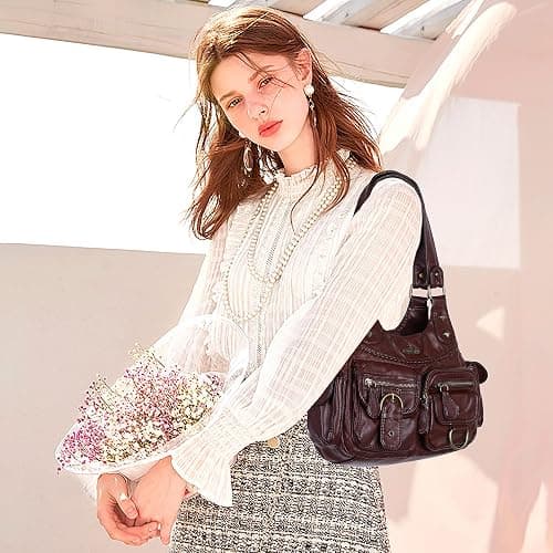 Angel Kiss Hobo Bags for Women Shoulder Bag Shoulder Purses and Handbags Vegan Leather Hobo Handbags Crossbody Bags thumbnail 3