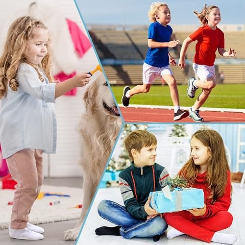 DoSmart Kids Athletic Crew Socks Boys Girls Classics Cotton School Uniform Childs Sports Breathable Casual Socks 10 Pairs thumbnail 6