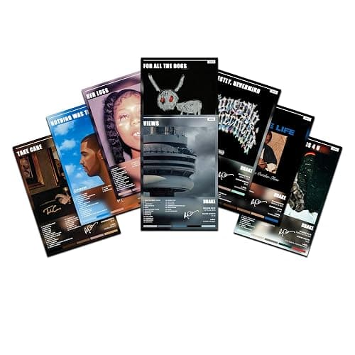 KmoNo 6pcs Drake Music Album Poster Wall Collage Kit Unframed 8x12inches - Image 1