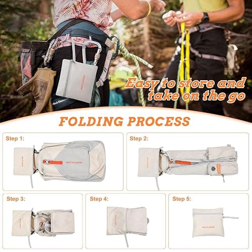 BECOJADDE 15L Small Hiking Backpack for Men Women Foldable Packable Back Pack Ultralight Hiking Daypack for Travel Camping Outdoor, Beige thumbnail 6