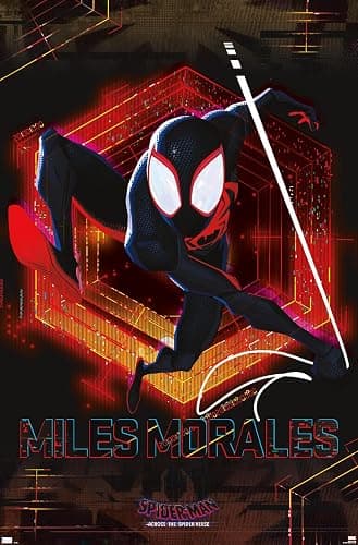 Marvel Spider-Man: Across the Spider-Verse – Miles Wall Poster, 34L" x 22.4W", Unframed Version - Image 1