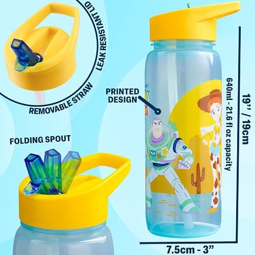 Get Trend Disney Toy Story Kids Lunch Box & Waterbottle Set, 3 Compartment Bento Box & Water Bottle with Straw, BPA-Free Dishwasher-Safe Lunch Kit for School, Travel, Gifts for Girls (Multi Toy Story) thumbnail 3