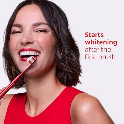 Colgate Optic White Advanced Hydrogen Peroxide Toothpaste, Teeth Whitening Toothpaste Pack, Enamel-Safe Formula, Helps Remove Tea, Coffee, and Wine Stains, Sparkling White, 3 Pack, 3.2 oz thumbnail 5