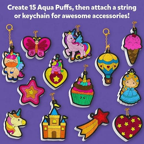 Skillmatics 3D Art Kit - Aqua Puffs Princesses & Unicorns, Stocking Stuffers, Paint by Number Craft for Kids, DIY Color & Inflate Activity, Christmas Gift for Girls & Boys Ages 4, 5, 6, 7, 8, 9, 10 thumbnail 5