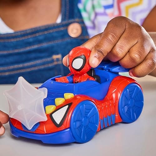 Marvel Spidey and his Amazing Friends Action Figure and Toy Vehicle 3 Pack, 3 Poseable 3-Inch Figures, 3 Vehicles, 3 Accessories, Super Hero Toys, 3+ thumbnail 7