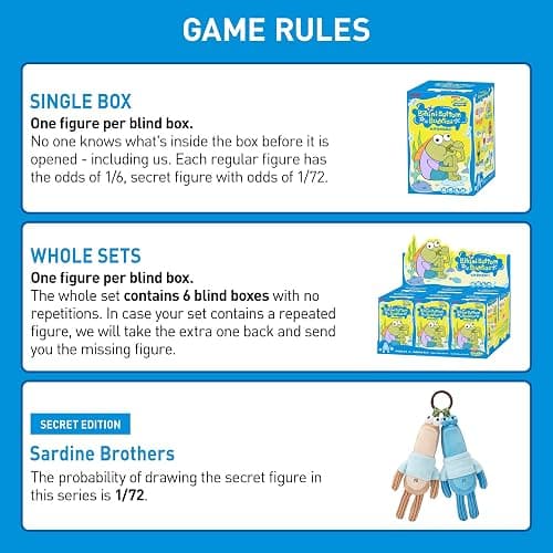 POP MART Spongebob - Bikini Bottom Buddies - Whimsical Plush Blind Box, Blind Box Figures, Random Design Action Figures Collectible Toys Home Decorations, Single Box thumbnail 4