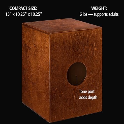 Jam Cajon Box Drum with Snare and Bass Tone for Acoustic Music — MADE IN EUROPE — Baltic Birch Wood, Play with Your Hands, 2-YEAR WARRANTY thumbnail 6