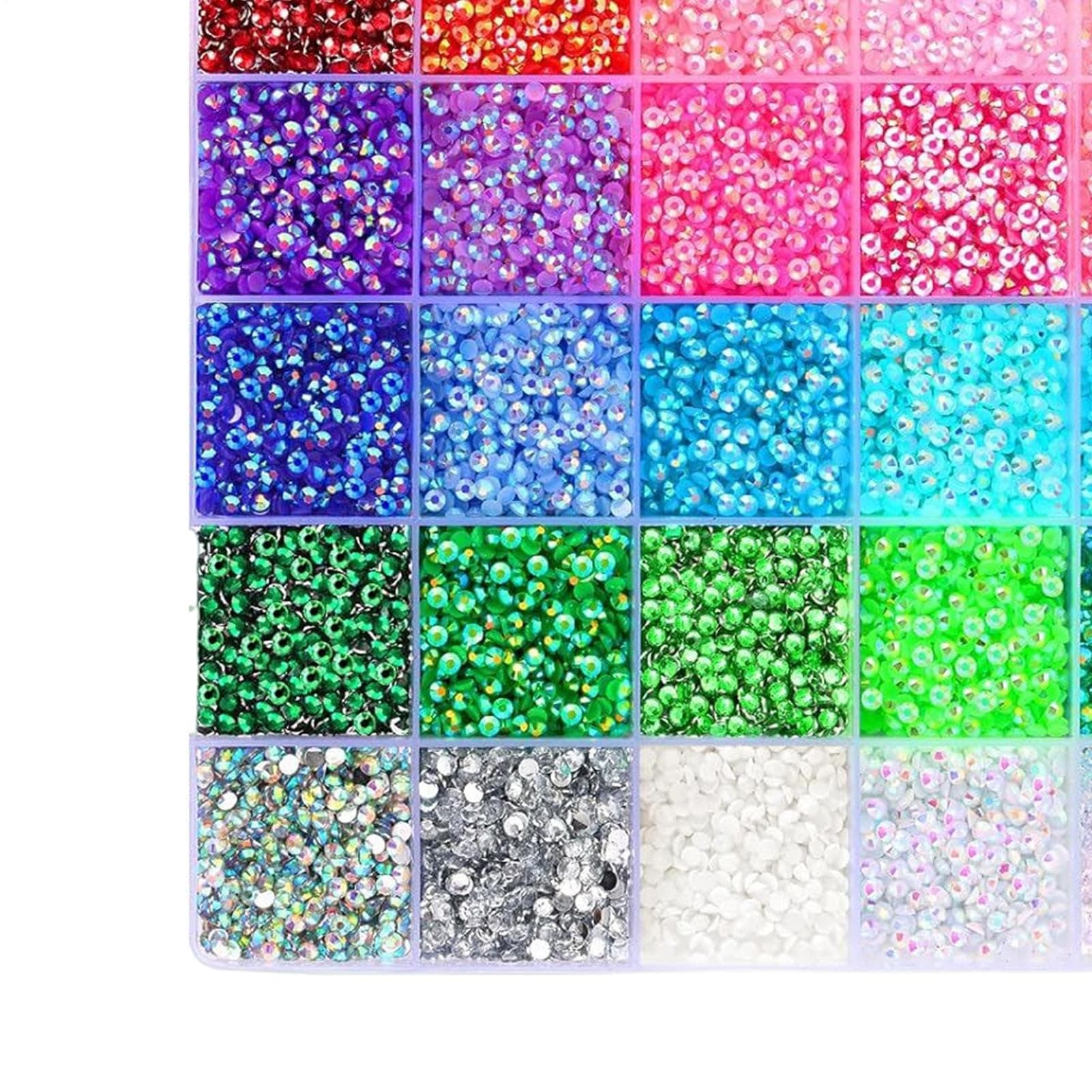 Bedazzling Rhinestones, 40 Colors 3mm Jelly Rhinestones Kit | Gemstones Jewelry Accessories, for Jewelry Crafts Shoes Makeup Clothes Home Party Wedding School thumbnail 7