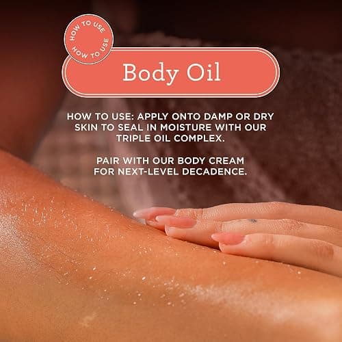 MIX:BAR Vanilla Bourbon Glowy Body Oil for Women, Soothe, Soften & Smooth Dry Skin, with Jojoba & Avocado Oil, Paraben Free, Vegan, 4oz thumbnail 12