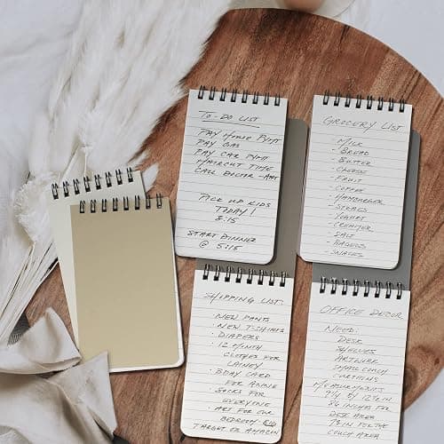 ZICOTO Aesthetic Pocket Notebooks Set Of 8 - Small 3x5 Spiral Notepads With Lined Pages - The Perfect Little Mini Note Pads to Stay Organized and Boost Productivity at Work or School thumbnail 8