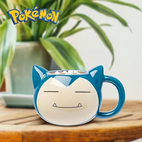 Silver Buffalo Pokemon Snorlax Face Ceramic 3D Sculpted Mug, 20 Ounces thumbnail 2