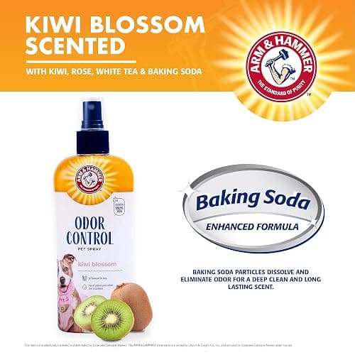 Arm & Hammer for Pets Super Deodorizing Dog Spray with Baking Soda for Odor Control Freshens Coat Between Baths pH Balanced Formula for Dogs Kiwi Blossom 8 FL OZ Single Dogs and Puppies Grooming thumbnail 3