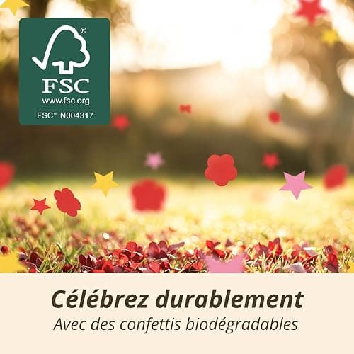 5 Canons À Confettis Pour Enfants Anniversaire Pour Filles - Avec Confettis Étoiles Roses - Certifié Fsc® Confettis Biodégradables - Facile Et Sûr thumbnail 3